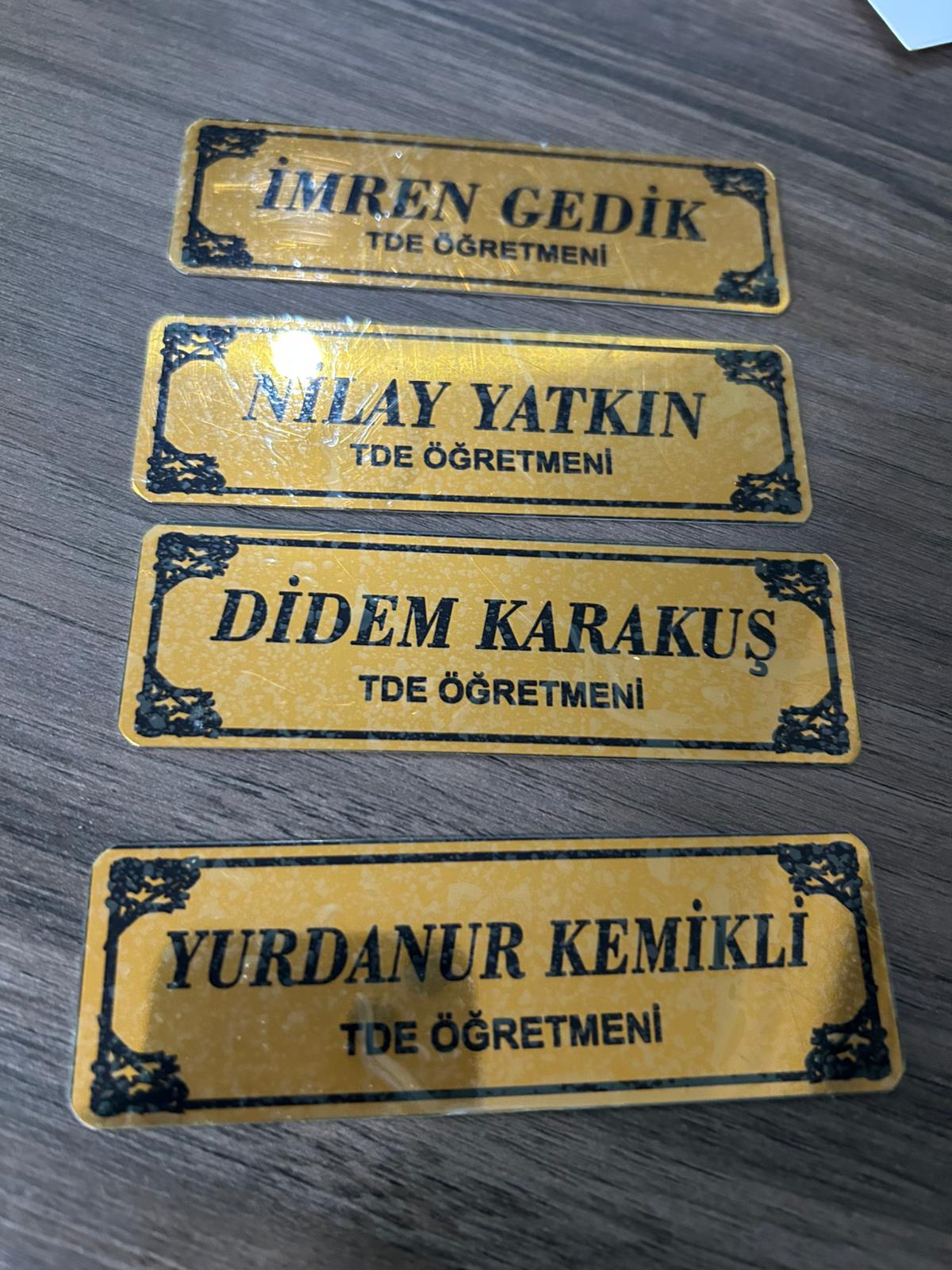 Metal Kapı İsimlikleri